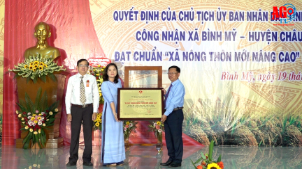 Bình Mỹ đạt chuẩn “Xã nông thôn mới nâng cao”