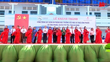 Khánh thành trường học do Phó Chủ tịch nước Cộng hòa XHCN Việt Nam Võ Thị Ánh Xuân vận động tài trợ