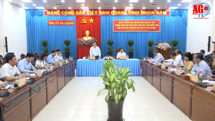 Đoàn kiểm tra số 893 thông qua dự thảo kết quả kiểm tra đối với Ban Thường vụ Tỉnh ủy An Giang