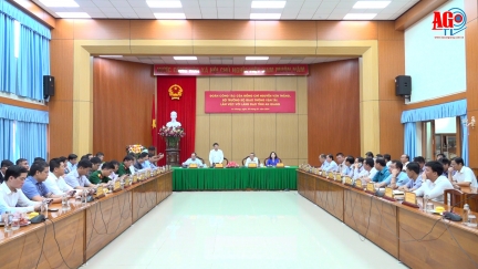 Bộ trưởng Bộ Giao thông vận tải Nguyễn Văn Thắng làm việc tại An Giang