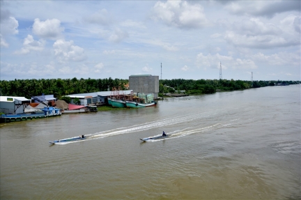 Dòng sông cặp đôi duy nhất ở Đồng bằng sông Cửu Long