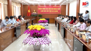 Thứ trưởng Bộ Ngoại giao Lê Thị Thu Hằng làm việc về công tác đối ngoại tại tỉnh An Giang