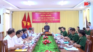 Bí thư Tỉnh ủy An Giang Lê Hồng Quang chủ trì Hội nghị Ban Thường vụ Đảng ủy Bộ đội Biên phòng sơ kết công tác 6 tháng đầu năm 2024