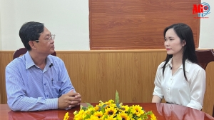 Phó Chủ tịch Thường trực UBMTTQVN tỉnh An Giang trả lời phỏng vấn trước thềm Đại hội XI MTTQVN tỉnh An Giang