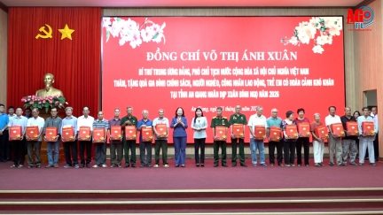 Phó Chủ tịch nước Võ Thị Ánh Xuân thăm, chúc tết tại An Giang