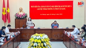Phó Chủ tịch nước Võ Thị Ánh Xuân làm việc với Ban Thường vụ Tỉnh ủy An Giang
