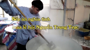 Bếp ăn nghĩa tình mùa lễ hội Nguyễn Trung Trực