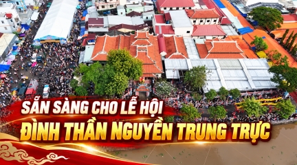 Sẵn sàng cho Lễ hội Đình thần Nguyễn Trung Trực