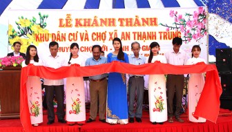 Huyện Chợ Mới đưa Khu dân cư và chợ An Thạnh Trung đi vào hoạt động