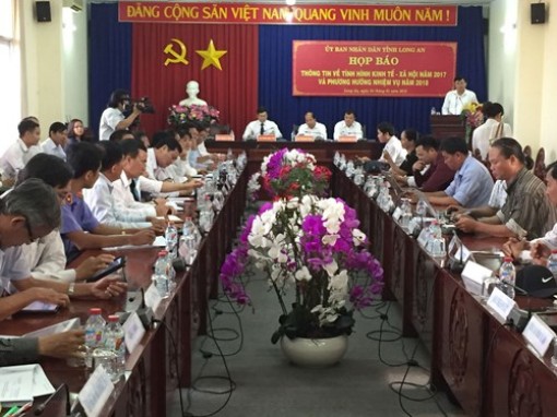 Long An phấn đấu năm 2018 đạt tốc độ tăng trưởng kinh tế khoảng 9,4%