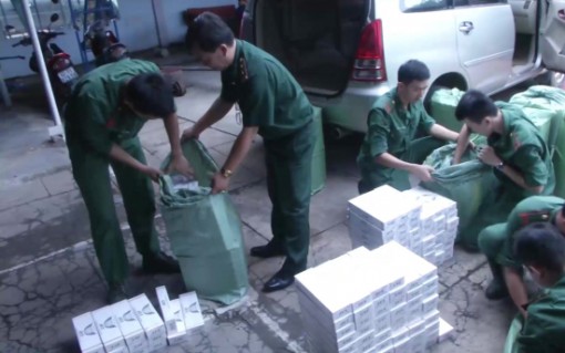 Còn nhiều thách thức trong công tác chống buôn lậu thuốc lá ngoại trên biên giới Long An