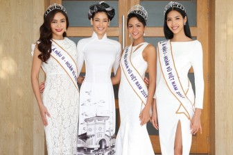 Hoa hậu đẹp nhất lịch sử thế giới thích thú áo dài Việt Nam
