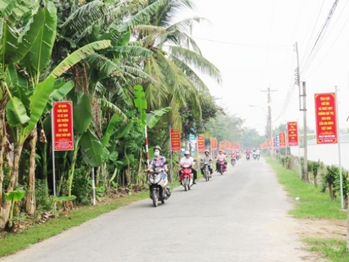 Gò Công Tây ra mắt xã nông thôn mới thứ 4