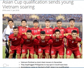 FIFA: Không đội nào ở châu Á thăng tiến như Việt Nam