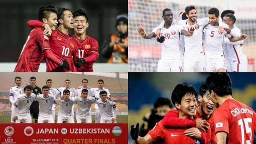 Chân dung 4 đội bóng giành vé vào bán kết U23 châu Á 2018