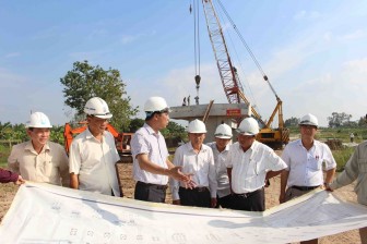 Nỗ lực đẩy nhanh tiến độ, đưa cầu Tân An sớm đi vào sử dụng