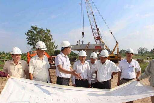 Nỗ lực đẩy nhanh tiến độ, đưa cầu Tân An sớm đi vào sử dụng