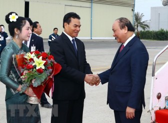 Thủ tướng đã đến Vientiane, bắt đầu chuyến công tác tại Lào