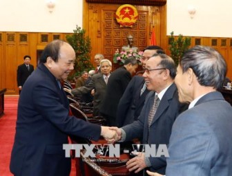 Thủ tướng gặp mặt Ban liên lạc cựu chuyên gia Việt Nam giúp cách mạng Campuchia