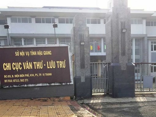 Chi cục Văn thư-Lưu trữ Hậu Giang dính vi phạm tài chính