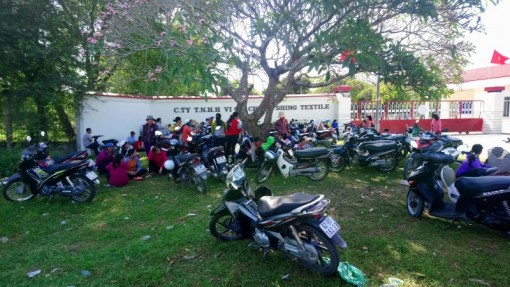 Công nhân Cty TNHH Vina Chung Shing Textile trở lại làm việc