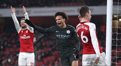Leroy Sane toả sáng, Man City “huỷ diệt” Arsenal