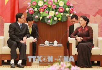 Chủ tịch Quốc hội Nguyễn Thị Kim Ngân tiếp Phó Chủ tịch Quốc hội Myanmar