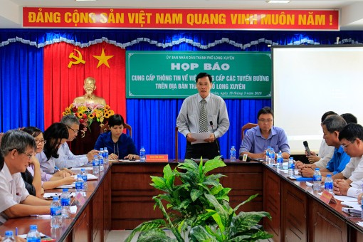 Cung cấp thông tin về việc nâng cấp các tuyến đường trên địa bàn TP. Long Xuyên