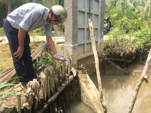 Nước mặn xâm nhập sâu vào nội đồng