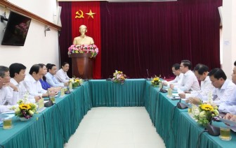 Lãnh đạo tỉnh làm việc với Bộ trưởng Nguyễn Văn Thể