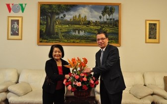 Đại sứ Việt Nam tại Trung Quốc chúc Tết Đại sứ quán Campuchia