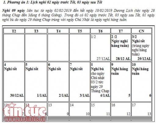 Vì sao Cục An toàn lao động đề xuất lịch nghỉ Tết âm lịch năm 2019 là 9 ngày?