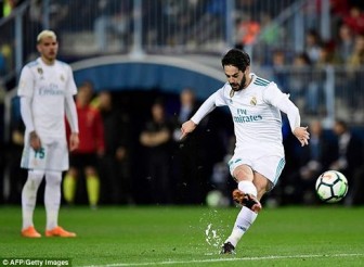 Ronaldo vắng mặt, Isco sắm vai người hùng giúp Real thắng dễ Malaga