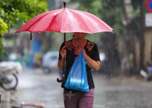 Đông Bắc Bộ và Thủ đô Hà Nội có mưa rào trong ngày hôm nay