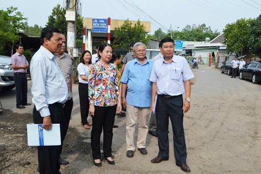 Bí thư Tỉnh ủy Võ Thị Ánh Xuân kiểm tra các công trình giao thông huyết mạch