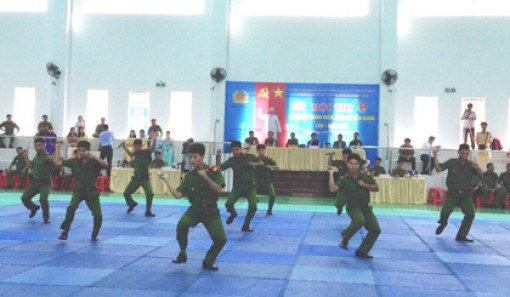Hội thi võ thuật thanh niên Công an Tiền Giang lần I