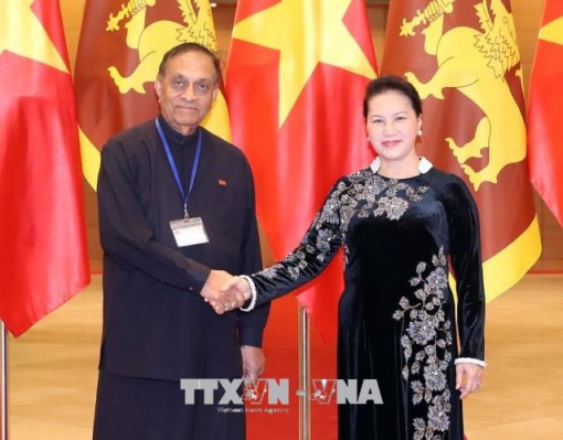 Chủ tịch Quốc hội Nguyễn Thị Kim Ngân đón, hội đàm với Chủ tịch Quốc hội Sri Lanka