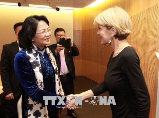 Phó Chủ tịch nước Đặng Thị Ngọc Thịnh tiếp Bộ trưởng Ngoại giao Australia
