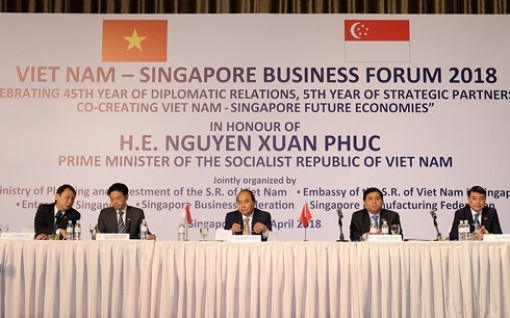 Thủ tướng: Việt Nam đang chào đón các nhà đầu tư Singapore