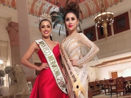 Thư Dung đăng quang Á hậu 2 Miss Eco International 2018