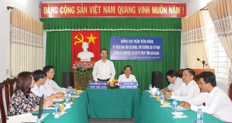 Thứ trưởng Bộ Tư pháp Trần Tiến Dũng thăm và làm việc với Sở Tư pháp An Giang