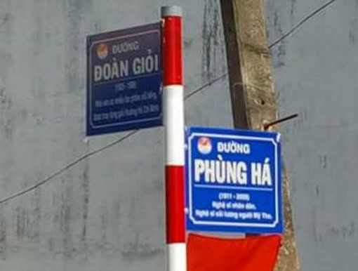 Mỹ Tho có tên đường Sơn Nam, Đoàn Giỏi, Phùng Há