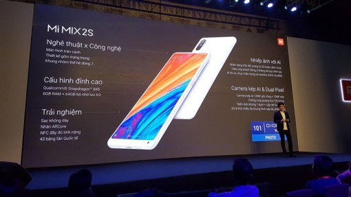Mi MIX 2S ra mắt: Snapdragon 845, RAM 6/8GB