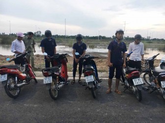 Triệt xóa nhóm tụ tập đua xe trái phép trên đường Nguyễn Thái Học