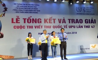 Học sinh Hải Dương giành giải Nhất quốc gia thi viết thư quốc tế UPU lần thứ 47
