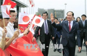 Chủ tịch nước Trần Đại Quang đặt chân tới Tokyo, bắt đầu chuyến thăm Nhật Bản