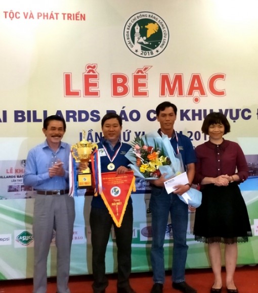 Sôi nổi tranh tài Giải Bida báo chí ĐBSCL năm 2018