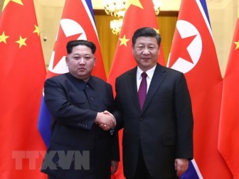 Nhà lãnh đạo Triều Tiên hội đàm với Chủ tịch Trung Quốc