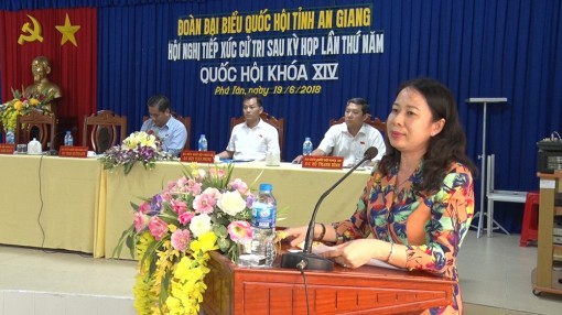 Đại biểu Quốc hội tỉnh tiếp xúc cử tri huyện Phú Tân