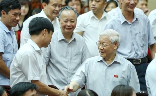 Tổng Bí thư: Mong cử tri hết sức tỉnh táo, tin tưởng sự lãnh đạo của Đảng, Nhà nước, Chính phủ